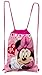 (4ct) Mickey & Minnie Mouse Drawstring Backpack and Id Holder Lanyards