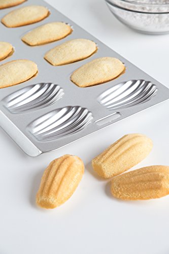 Fox Run 4729 Madeleine Pan, Tin-Plated Steel, 12-Molds