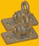 Commercial swing hanger galvanized to attach to wood beam
