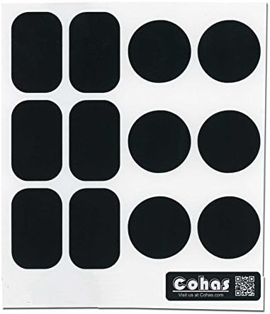 CohasChalkboard Labels for kamenstein or CS Household Spice Jars Includes No Marker and 84 Labels, Refill Kit, No Marker