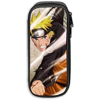 MPJTJGWZ Pencil Case, High Capacity Stylish Naruto Print Pens Pouch Bag Cosmetic Bag