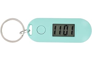 Hemobllo Digital Keychain Watch with Clip, Small Pocket Watch