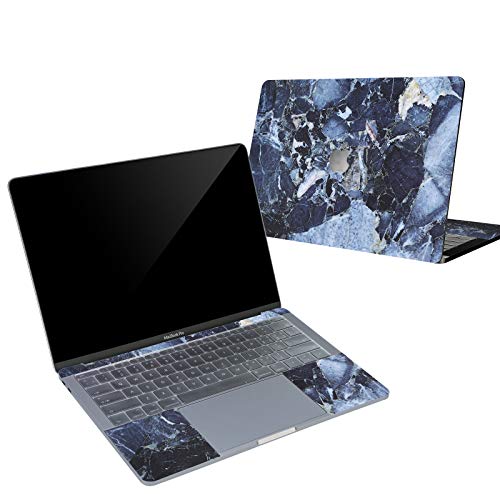Digi-Tatoo 4-in-1 MacBook Skin Decal Sticker Compatible with Apple MacBook Pro 13 Inch w/Touch Bar (Model A2159/A1706/A1989), Full Body Protective, Removable and Anti-Scratch, Blue Marble - Thumbnail 6