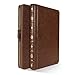 GMYLE Book Case Vintage for MacBook Pro 15 inch/Pro Retina 15 inch - Brown PU Leather Zipped Case Cover (Not fit for New Macbook Pro 15 inch 2016 A1707)
