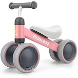BEKILOLE Baby Balance Bike for 1 Year Old Girl Gifts, 10-24 Month Toddler Balance Bike, 4 Silent Wheels Pre-School First Ride On Toys, 1st Birthday Gifts