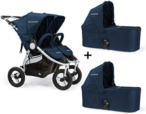 Bumbleride 2018 Indie Twin Stroller with Bassinets in Maritime Blue