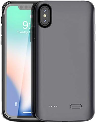 Vocalol Battery Case compatibe with iPhone Xs Max,6000mAh Portable Charger Case Power Bank Rechargeable Extended Battery Pack Protective Backup Charging Case for iPhone Xs Max(6.5inch)(Black)