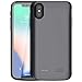 Vocalol Battery Case compatibe with iPhone Xs Max,6000mAh Portable Charger Case Power Bank Rechargeable Extended Battery Pack Protective Backup Charging Case for iPhone Xs Max(6.5inch)(Black)