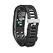 Band for Garmin Vivosmart HR, Soft Adjustable Silicone Replacement Wrist Watch Band Accessory for Garmin Vivosmart HR (No Tracker, Replacement Bands Only) (Black)