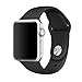 Zyra Sport Band for Apple Watch 42mm M/L, Soft Silicone Strap Replacement iWatch Bands for Apple Watch Sport,Series 3, Series 2, Series 1 Black