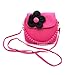 Little Girl Beauty Set Plush Flower Handbag + 2 Hair Clip + Necklace and Bracelet (Rose)