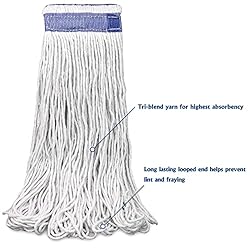 24 oz Loop-End Cotton String Mop Head, Heavy Duty