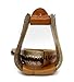 M-Royal Saddles 2 1/4″ Overshoe Rawhide Stirrups Western Horse Stirrups Tackthumb 1