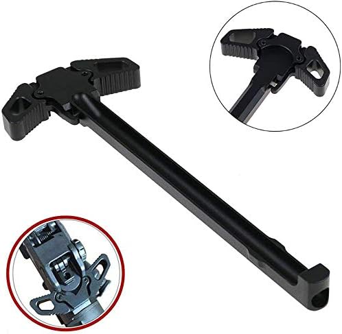 Butterfly Handle，Butterfly Pull Handle，Charging Handle-223 5.56 M4 Tactical Armorers Rifle Combo Wrench Barrel Nut Stock Tool for Removal and Installation AR15/M4-Black