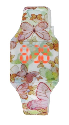 Moulin Girls LED Touch-Activated Silicone Butterfly Watch #03088.77299