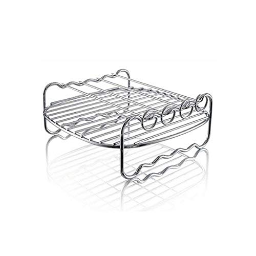 Click Here to See More Images Air Fryers Double Layer Rack with 4 Skewers Fitting Philips HD9904 HD9220 HD9225 HD9232 and all 3.7-5.8 QT Air Fryer