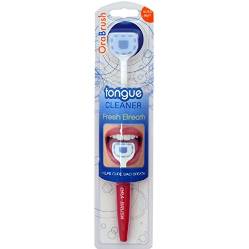 Orabrush Tongue Cleaner Fresh Breath Brush With Scraper