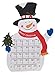 Tall Snowman Advent Calendar by Clever Creations | 24 Day Countdown to Christmas Calendar | Premium Christmas Decor | Painted Snowman with Merry Christmas Scarf | 100% Wood Construction | 18.75” Tall