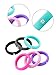 Gejoy 6 Pieces Women Silicone Rings Silicone Wedding Rings Wedding Band with Rhinestone, Singles Wedding Bands Silicone Ring Set, Workout Rings for Women and Men, 5 mm Wide (Size 7/17.4 mm Diameter)