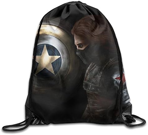 YFLLAY Bucky Barnes The Winter Soldier Drawstring Backpack Sack Bag/Travel Bag