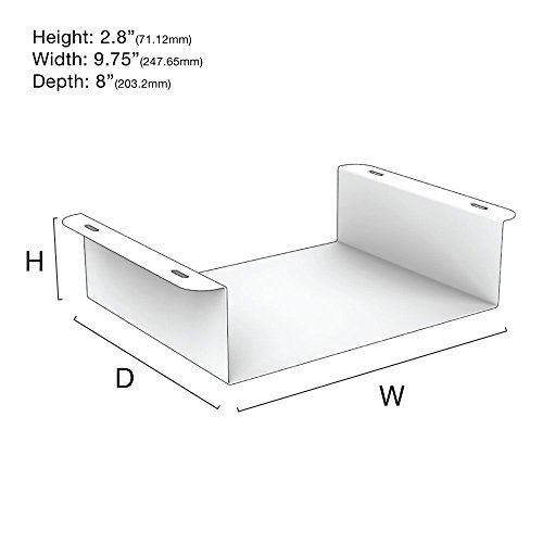 Oeveo Under Mount 139 9.75W x 2.8H x 8D Under Desk Mount for SFF