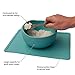 Modaliv 34oz Adult Scooper Bowl with Suction Base – Adaptive Silicone Placemat for Stroke Recovery, Elderly, or Disabled – Microwave & Dishwasher Safe – Non-Slip Feeding Aid (Turquoise)