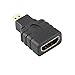 YOQXHY Micro HDMI Adapter,HDMI Micro Male to HDMI Female Coupler Connector for Micro HDMI Port Devices Support 1080P Resolution,2 Pack,(1.5 Inch)