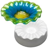 6" RD. Deep 2" Fluted Slump Mold Glass Fusing
