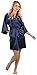 VEAMI Women's Short Kimono Robe-Galaxy Blue-Small, Maid of Honor Edition