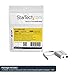 StarTech.com 4 Position Microphone and Headphone Splitter – 3.5 mm – 4 Pin / 4 Pole – Mic and Audio Combo Splitter Cable (MUYHSMFFADW), White