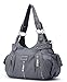 Scarleton 3 Front Zipper Washed Shoulder Bag H1292
