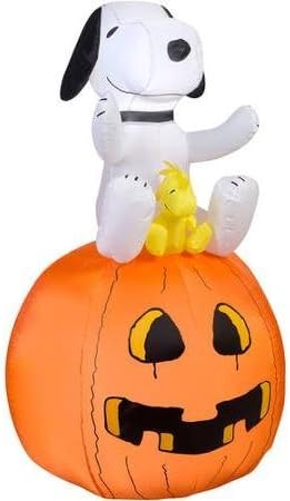 Peanuts Halloween Snoopy Woodstock Blowup Inflatable Lawn