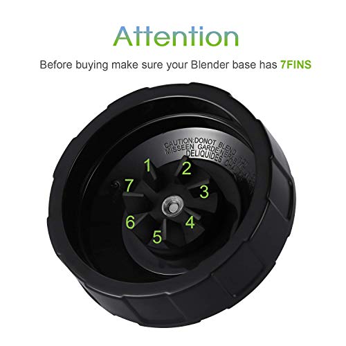 7Fins Extractor Blade Assembly with Rubber Gasket Blender Replacement