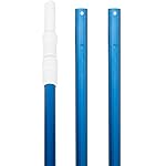 U.S. Pool Supply Professional 12 Foot Blue Anodized Aluminum Telescopic Swimming Pool Pole, Adjustable 3 Piece