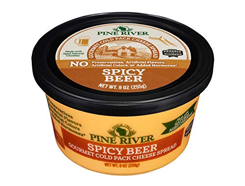 Pine River Natural Spicy Beer, Natural Habanero, Natural Cheddar Cheese Spread 9oz (3 Tubs)