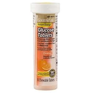 Amazon.com: GoodSense Glucose Tablets, Orange, 10 Count ...