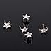 100pcs Silver Star Studs Nailheads 9mm