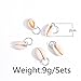 Sc0nni 40pcs Gold Silver Braid Rings Hair Rings for Pierced Braid & Dreadlock Decoration Hair Loop Clips Girl Jewelry Accessories For Girls Wemen Jump Rings, Ring, Shell and Star