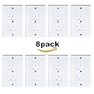 Universal Self-Closing Electrical Outlet Covers ,Extra Safe Retardant Child Safety Guards Socket Plugs Protector, BPA Free, Hardware Included (8 Pack)