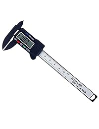 APG 100 mm 4" LCD Digital Electronic Fibra de Carbono Vernier Calipers Calibre Micrómetro Con Gran visualización LCD pulgadas métricas