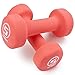 Set of 2 Body Sculpting Hand Weights - Soft Neoprene Coated Dumbbell Set - Supplies for Exercise, Workout, Weight Loss, Body Building - for Men, Women, Seniors, Teens, and Youth (5 LB)