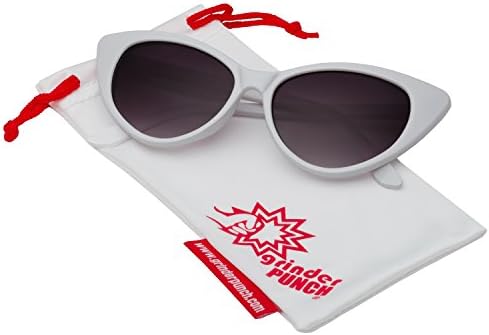Women's Cateye Sunglasses Celebrity Style White