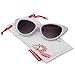 grinderPUNCH Women's Cateye Sunglasses Celebrity Style White
