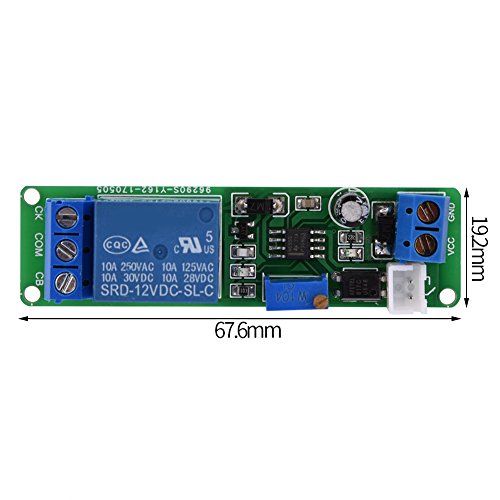 DC 12V Timer Module,Adjustable Timer Delay Turn Off Module Timing Relay
