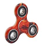 YORKING EDC Hand Spinner Fidget Toy with Stainless Steel Hybrid Ceramic Bearings 608 Relieve Stress Anxiety and Boredom All At Your Finger Tips (Fire)