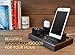 Teslyar Wood Phone Docking Station Ash Key Holder Wallet Stand Watch Organizer Men Gift Husband Wife Anniversary Dad Birthday Nightstand Purse Father Graduation Male Travel Idea Gadgets
