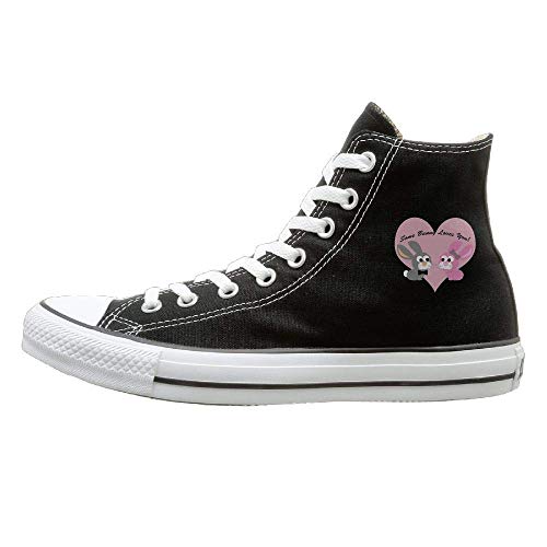 Frideing Some Bunny Loves You Canvas Shoes High Top Sport La
