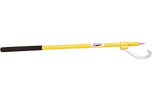 LogRite 60” Xtreme Duty Peavey Tool | Aluminum Handled Log Peavey | Reinforced Handle for Heavy Logs | Textured Grip Logging Tool | Made in The US
