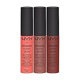 NYX Intense Butter Gloss Trio Set IBLGSET02 - Sorbet + Tres Leches + Chocolate Crepe