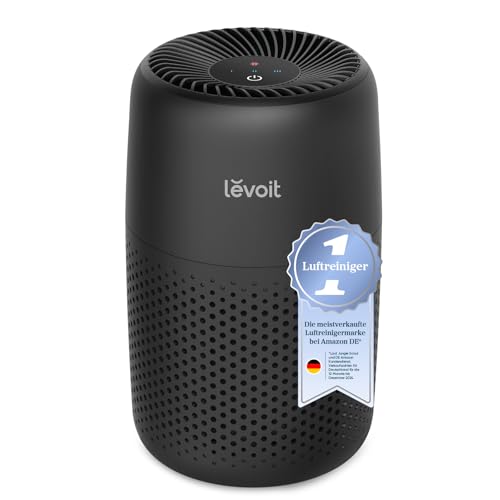 Levoit CoreMini Luftreiniger für Schlafzimmer, Energieverbrauch 7W, Schwarz
